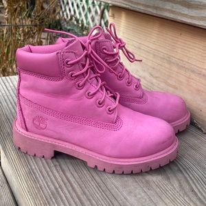 Timberland Little Girls boots size 13 pink